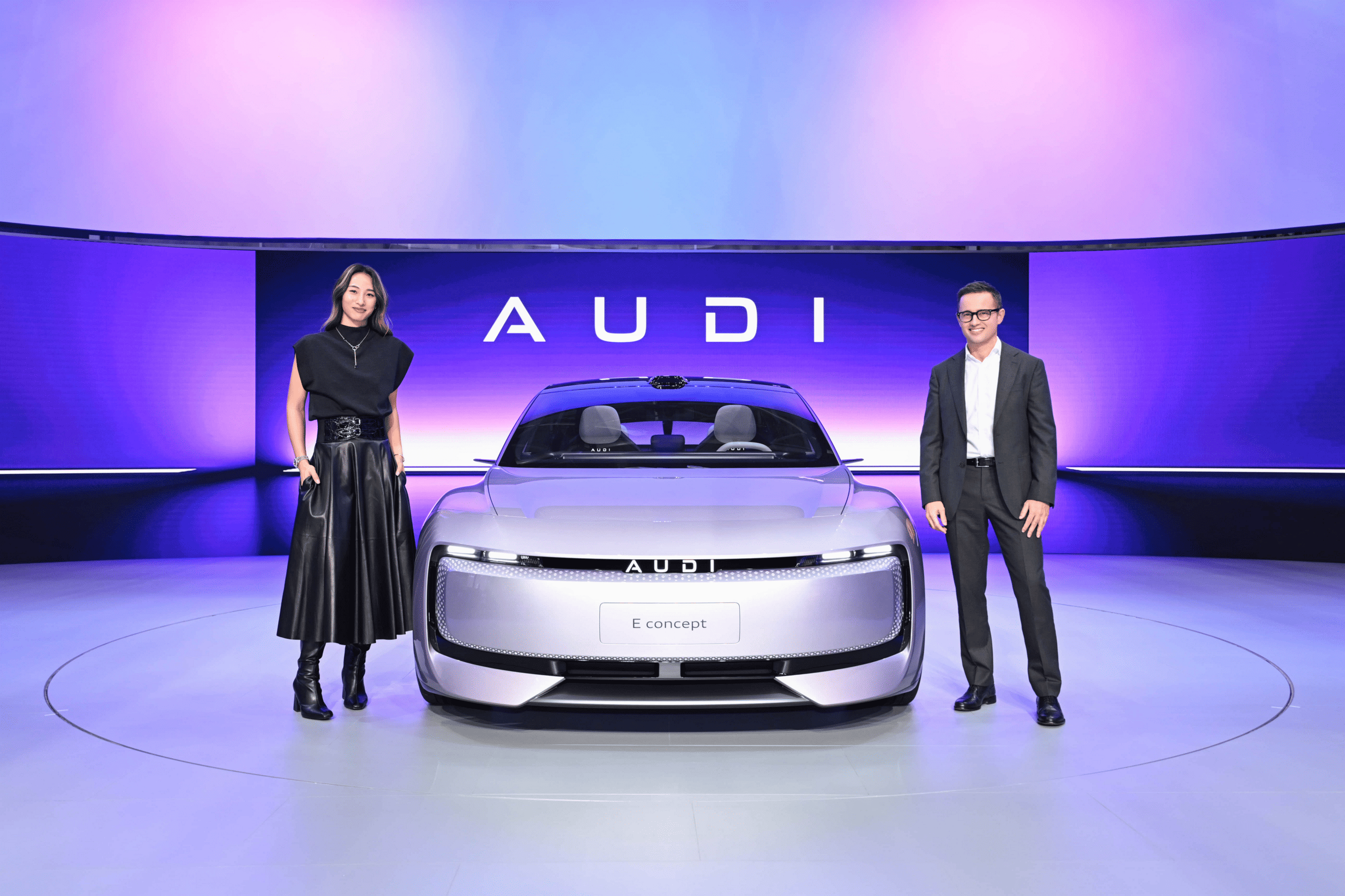 奥迪新品牌AUDI携首款AUDI E概念车亮相2024广州车展
