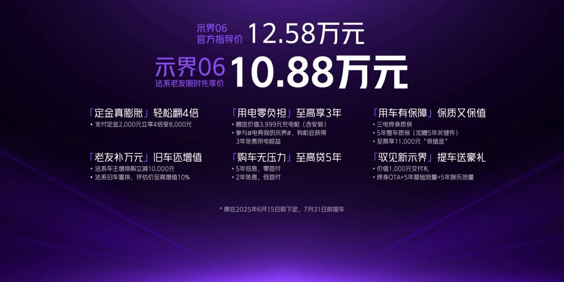 示界06正式上市！限时先享价10.88万元，标配即满配