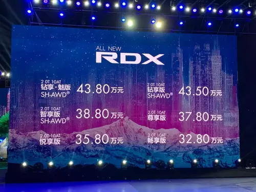 创新力作 ALL NEW RDX上市