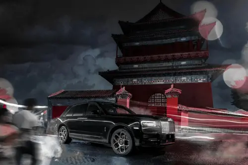 顶级富豪的夜生活有多炫？劳斯莱斯Black Badge库里南夜游京城